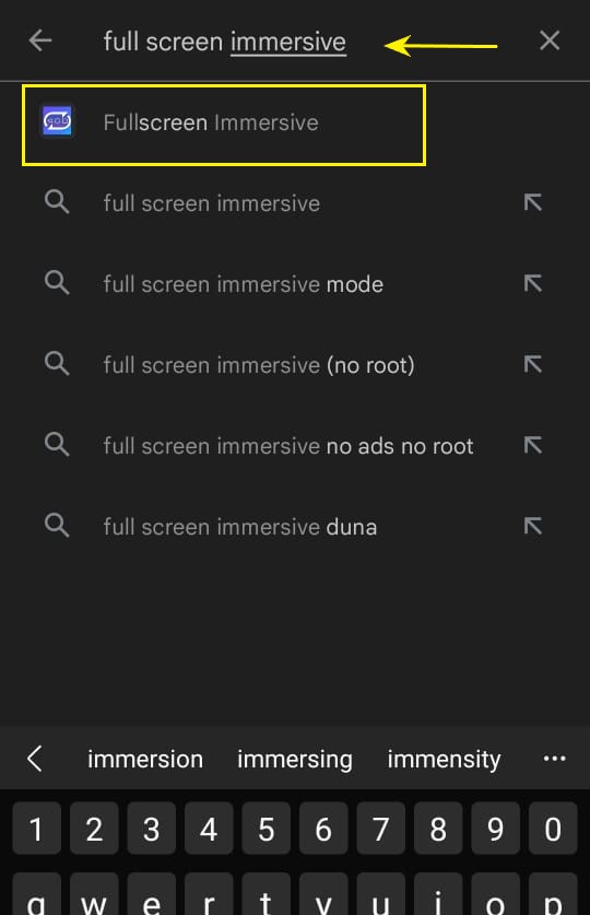 searching full screen immersive to make chrome full screen