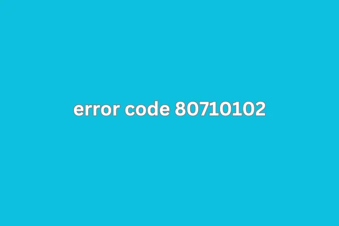 What is PS3 error code 80710102 and how do you fix it?