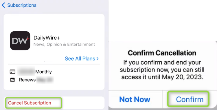 How to Cancel Daily Wire Subscription on iPhone 14