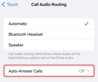 Turn Off Auto Answer on iPhone 14
